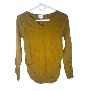 Isabel Maternity by Ingrid & Isabel Olive Knit Top | M